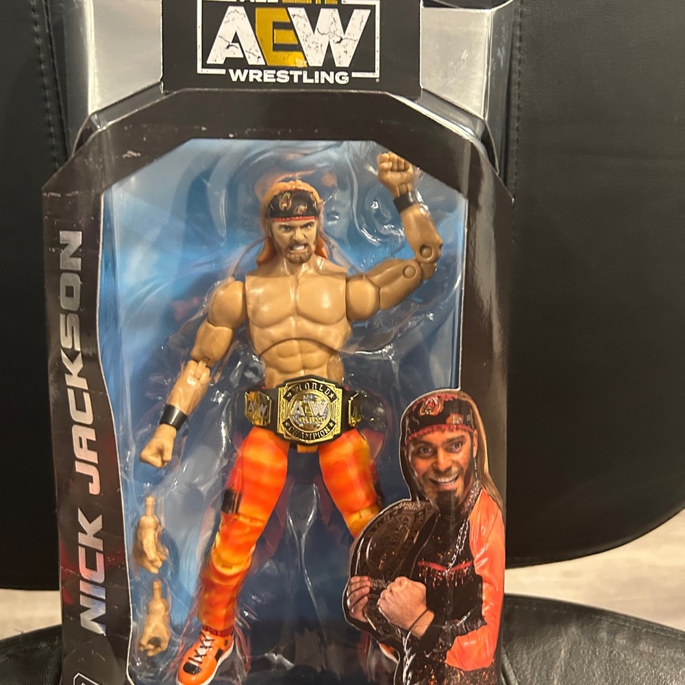 ALL Elite Wrestling AEW Nick Jackson Figure with Orange Pants